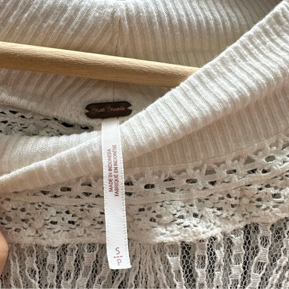 Free people knit boho sweater top